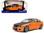 2000 BMW E46 M3 "Solido Works" Orange Metallic with Matt Black Hood and Carbon Top 1/18 Diecast Model Car by Solido Cartsfy Inc.