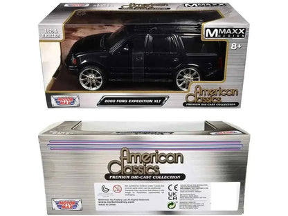 2000 Ford Expedition XLT Black Metallic "Maxx Design" "American Classics" Series 1/24 Diecast Model Car by Motormax Cartsfy Inc.