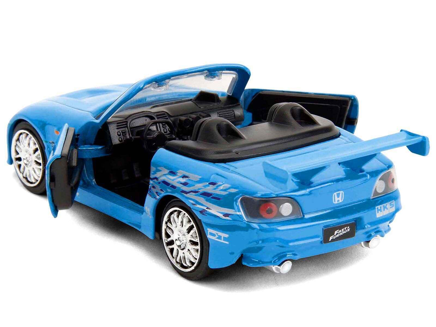 2001 Honda S2000 Convertible Blue with Graphics "Fast & Furious Remix - 25th Anniversary" Series  1/32 Diecast Model Car by Jada Cartsfy Inc.