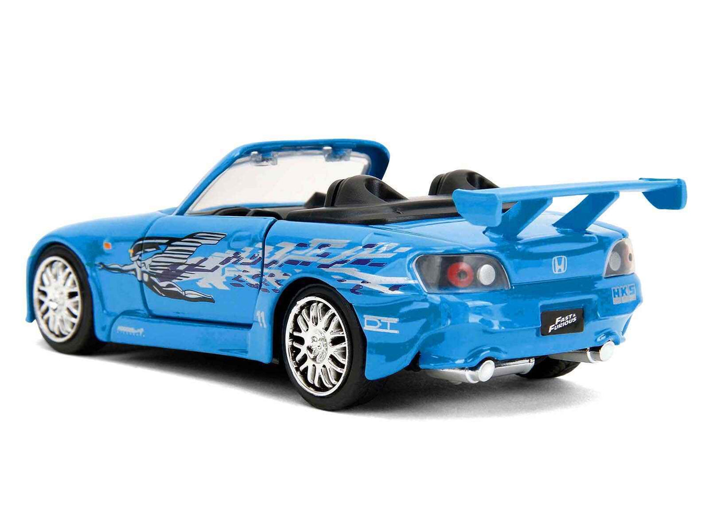 2001 Honda S2000 Convertible Blue with Graphics "Fast & Furious Remix - 25th Anniversary" Series  1/32 Diecast Model Car by Jada Cartsfy Inc.