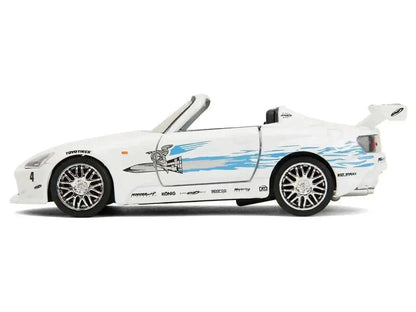 2001 Honda S2000 Convertible White with Graphics "Fast & Furious Remix - 25th Anniversary" Series 1/32 Diecast Model Car by Jada Cartsfy Inc.