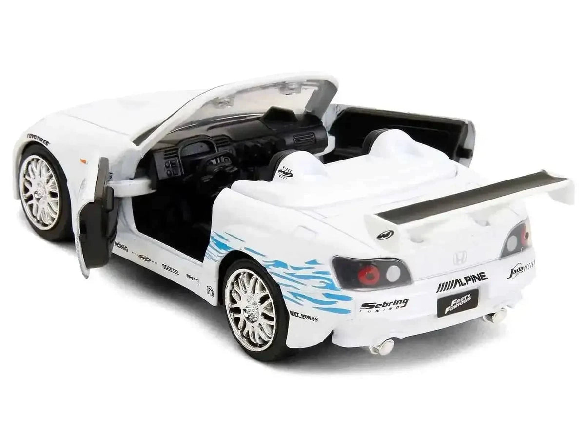 2001 Honda S2000 Convertible White with Graphics "Fast & Furious Remix - 25th Anniversary" Series 1/32 Diecast Model Car by Jada Cartsfy Inc.