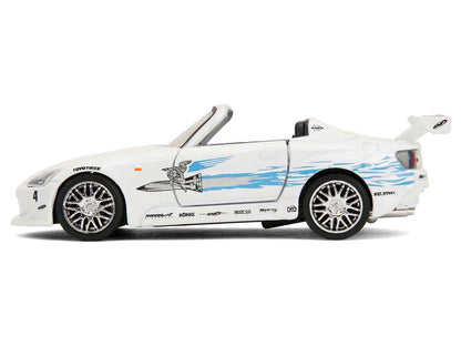 2001 Honda S2000 Convertible White with Graphics "Fast & Furious Remix - 25th Anniversary" Series 1/32 Diecast Model Car by Jada Cartsfy Inc.