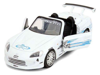 2001 Honda S2000 Convertible White with Graphics "Fast & Furious Remix - 25th Anniversary" Series 1/32 Diecast Model Car by Jada Cartsfy Inc.