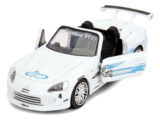 2001 Honda S2000 Convertible White with Graphics "Fast & Furious Remix - 25th Anniversary" Series 1/32 Diecast Model Car by Jada Cartsfy Inc.