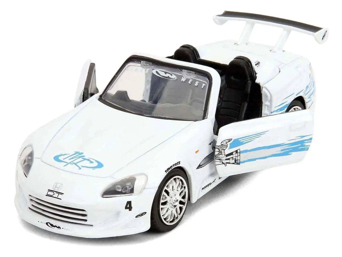 2001 Honda S2000 Convertible White with Graphics "Fast & Furious Remix - 25th Anniversary" Series 1/32 Diecast Model Car by Jada Miniature Motors Default Title Default Title-