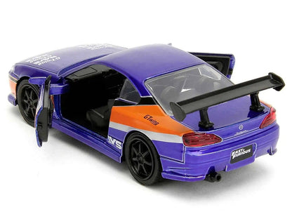 2001 Nissan Silvia S15 RHD (Right Hand Drive) Blue Metallic with Graphics "The Fast and the Furious: Tokyo Drift" (2006) Movie "Fast & Furious" Series 1/32 Diecast Car Model by Jada Miniature Motors Default Title Default Title-