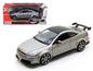 1/18 Motormax diecast model car of a 2003 Honda Accord, gray with rear spoiler