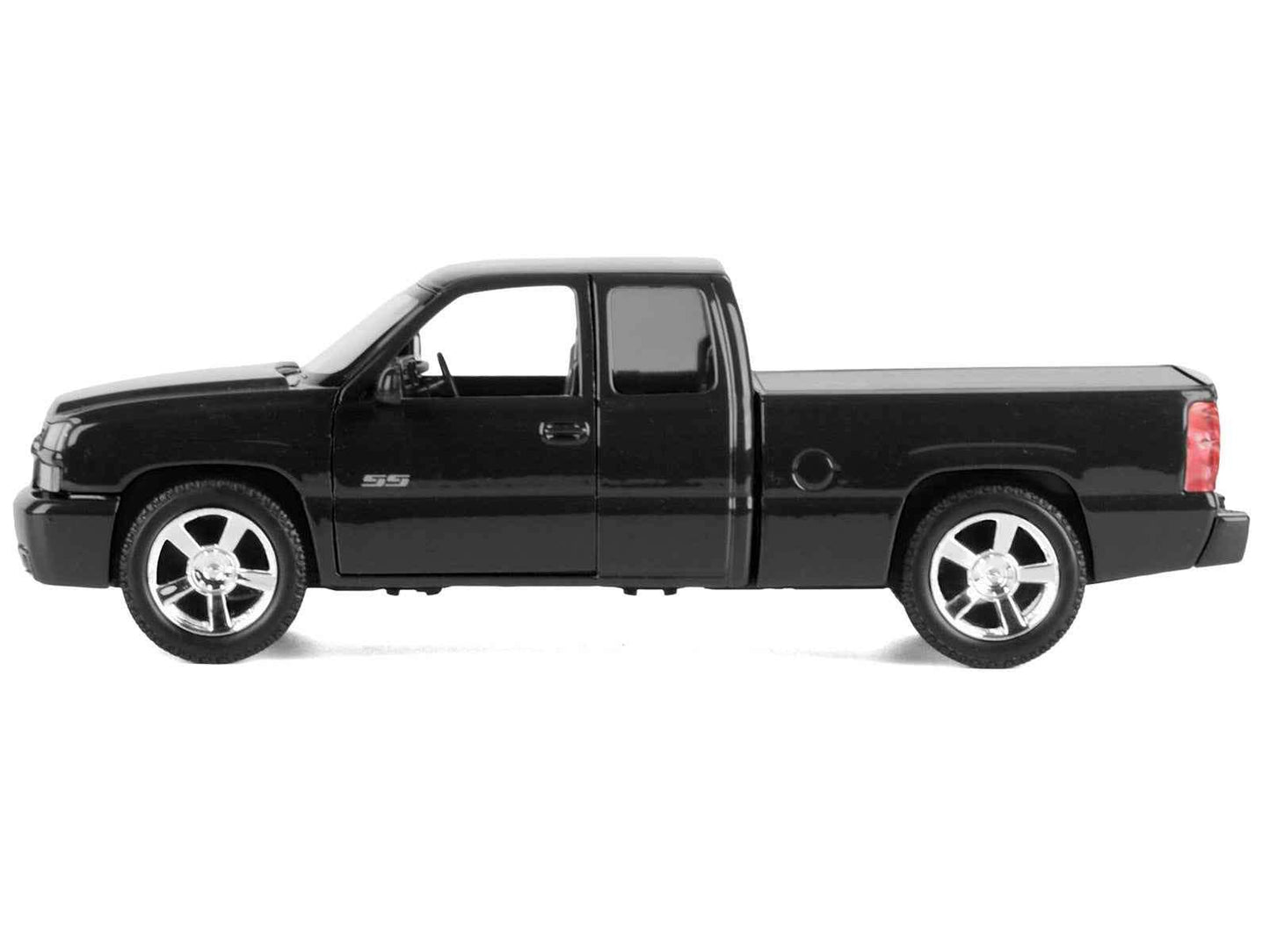2006 Chevrolet Silverado SS Pickup Truck Black "Timeless Legends" Series 1/25 Diecast Model Car by Motormax Cartsfy Inc.