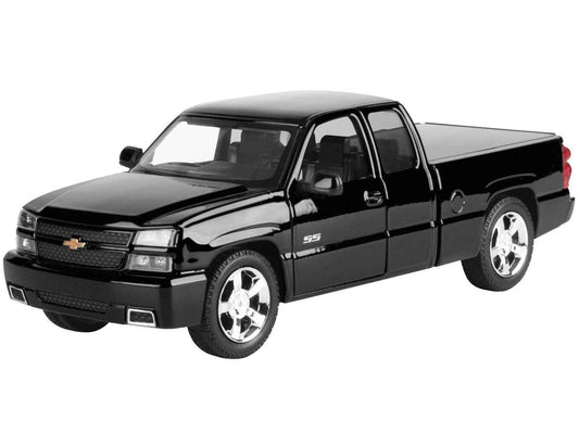 2006 Chevrolet Silverado SS Pickup Truck Black "Timeless Legends" Series 1/25 Diecast Model Car by Motormax Cartsfy Inc.