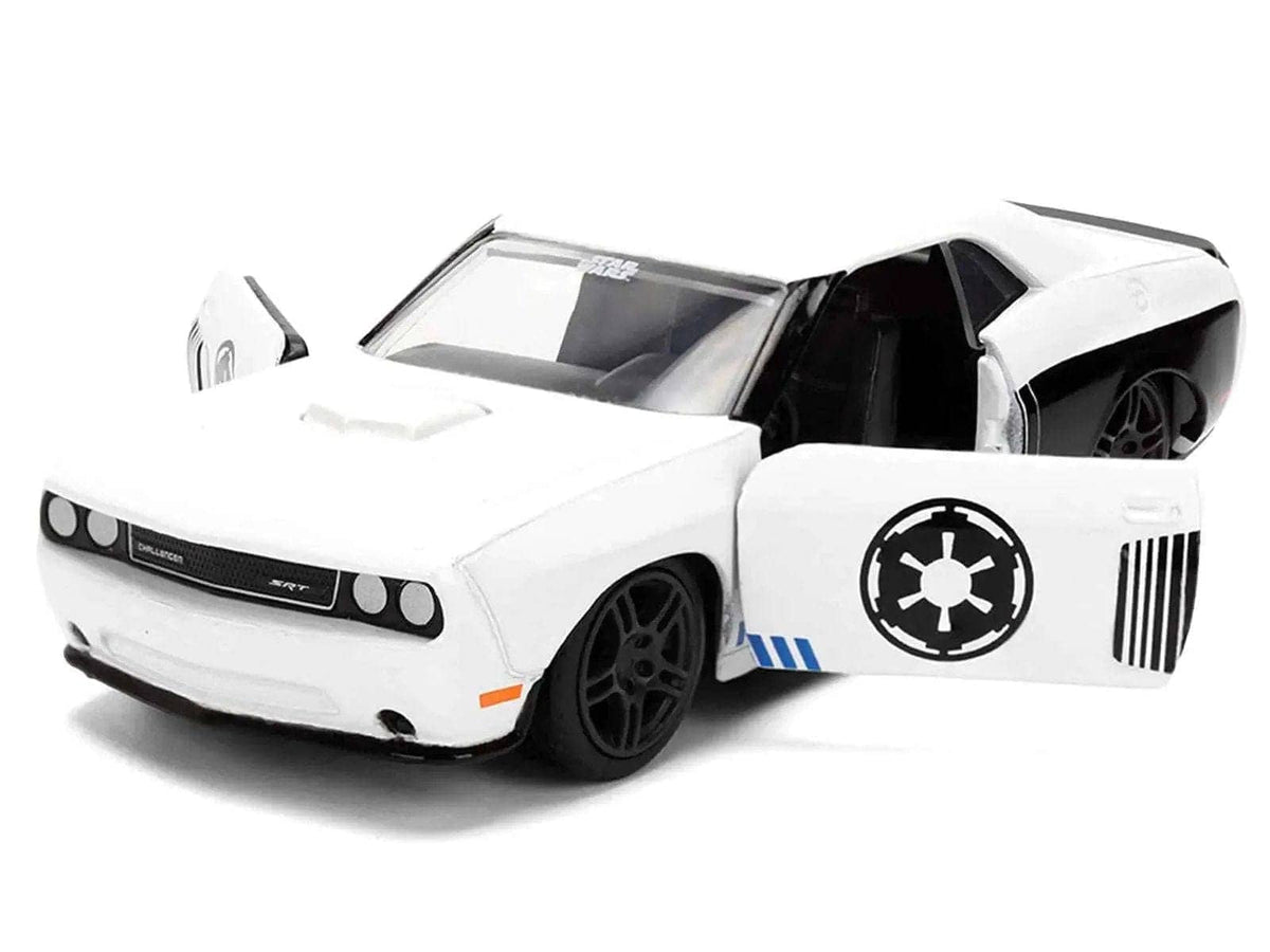 2012 Dodge Challenger SRT8 "Stormtrooper" Livery White with Graphics "Star Wars" Franchise "Hollywood Rides" Series 1/32 Diecast Model Car by Jada Miniature Motors Default Title Default Title-
