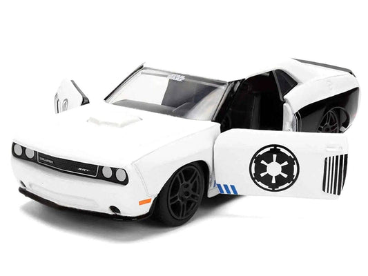 2012 Dodge Challenger SRT8 "Stormtrooper" Livery White with Graphics "Star Wars" Franchise "Hollywood Rides" Series 1/32 Diecast Model Car by Jada Miniature Motors Default Title Default Title-