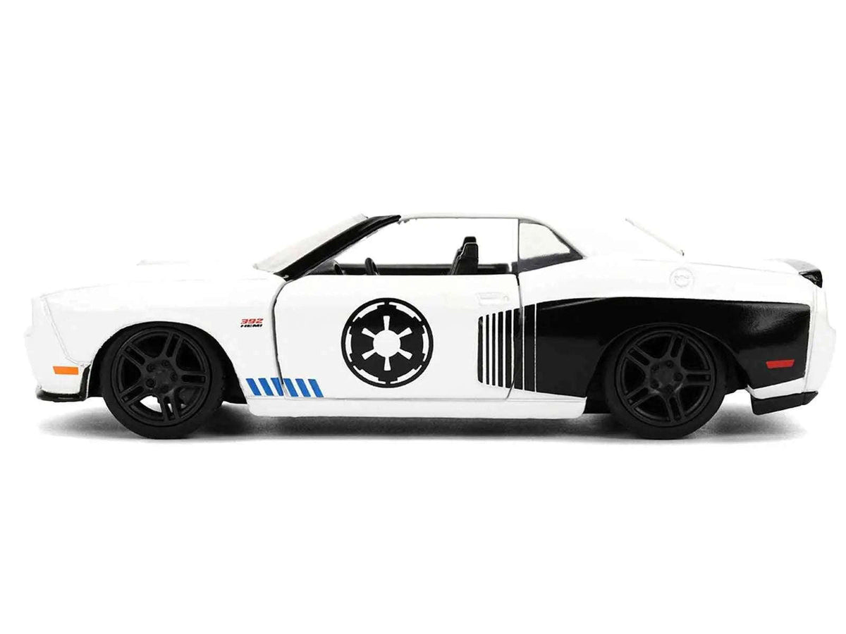 2012 Dodge Challenger SRT8 "Stormtrooper" Livery White with Graphics "Star Wars" Franchise "Hollywood Rides" Series 1/32 Diecast Model Car by Jada Cartsfy Inc.