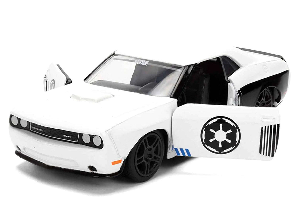 2012 Dodge Challenger SRT8 "Stormtrooper" Livery White with Graphics "Star Wars" Franchise "Hollywood Rides" Series 1/32 Diecast Model Car by Jada Cartsfy Inc.