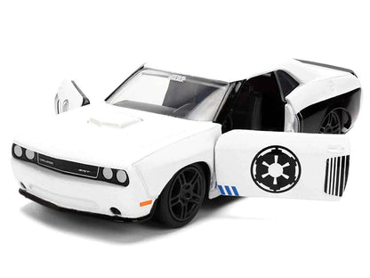 2012 Dodge Challenger SRT8 "Stormtrooper" Livery White with Graphics "Star Wars" Franchise "Hollywood Rides" Series 1/32 Diecast Model Car by Jada Cartsfy Inc.