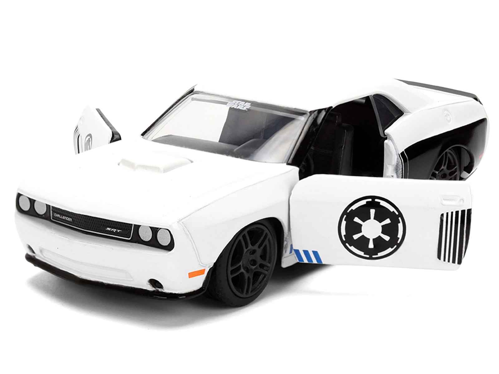 2012 Dodge Challenger SRT8 "Stormtrooper" Livery White with Graphics "Star Wars" Franchise "Hollywood Rides" Series 1/32 Diecast Model Car by Jada Cartsfy Inc.