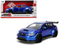 2016 Subaru WRX STI Widebody Blue Metallic "JDM Tuners" Series 1/24 Diecast Model Car by Jada Cartsfy Inc.