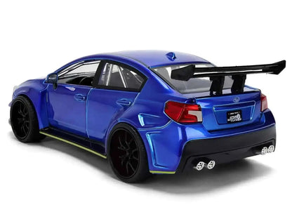 2016 Subaru WRX STI Widebody Blue Metallic "JDM Tuners" Series 1/24 Diecast Model Car by Jada Cartsfy Inc.