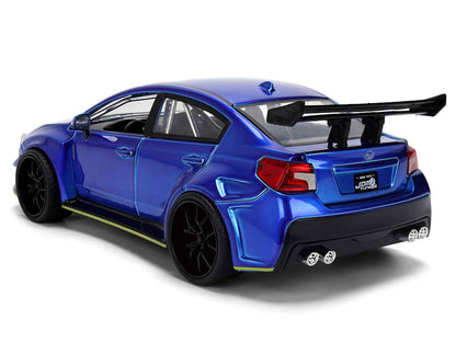 2016 Subaru WRX STI Widebody Blue Metallic "JDM Tuners" Series 1/24 Diecast Model Car by Jada Cartsfy Inc.