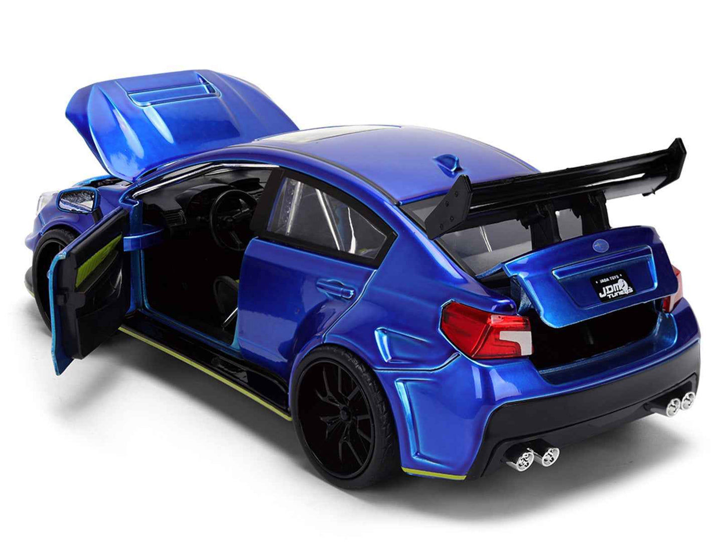 2016 Subaru WRX STI Widebody Blue Metallic "JDM Tuners" Series 1/24 Diecast Model Car by Jada Cartsfy Inc.