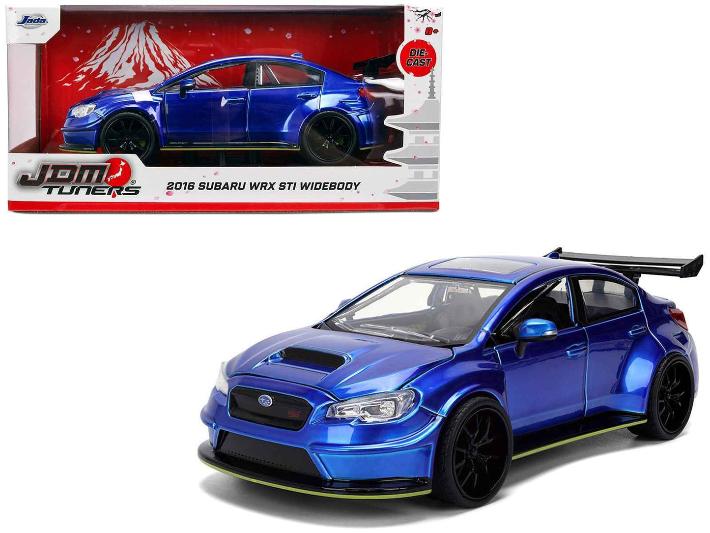 2016 Subaru WRX STI Widebody Blue Metallic "JDM Tuners" Series 1/24 Diecast Model Car by Jada Cartsfy Inc.