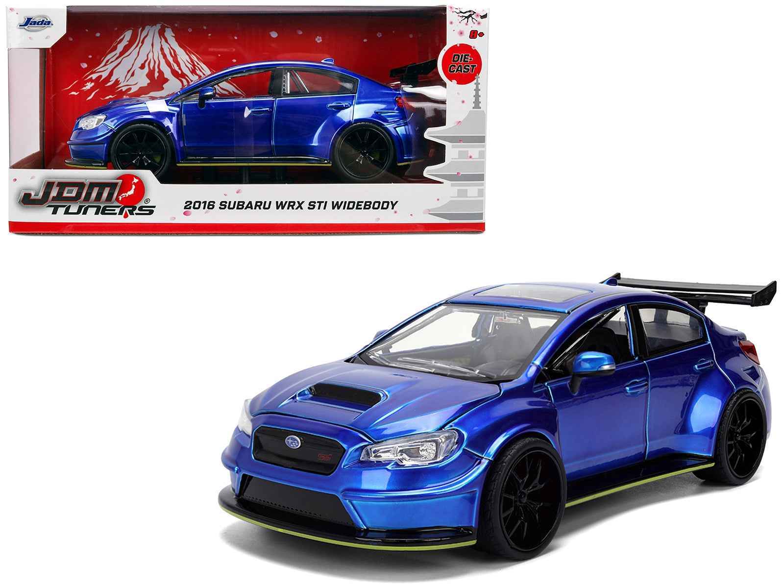 2016 Subaru WRX STI Widebody Blue Metallic "JDM Tuners" Series 1/24 Diecast Model Car by Jada Cartsfy Inc.