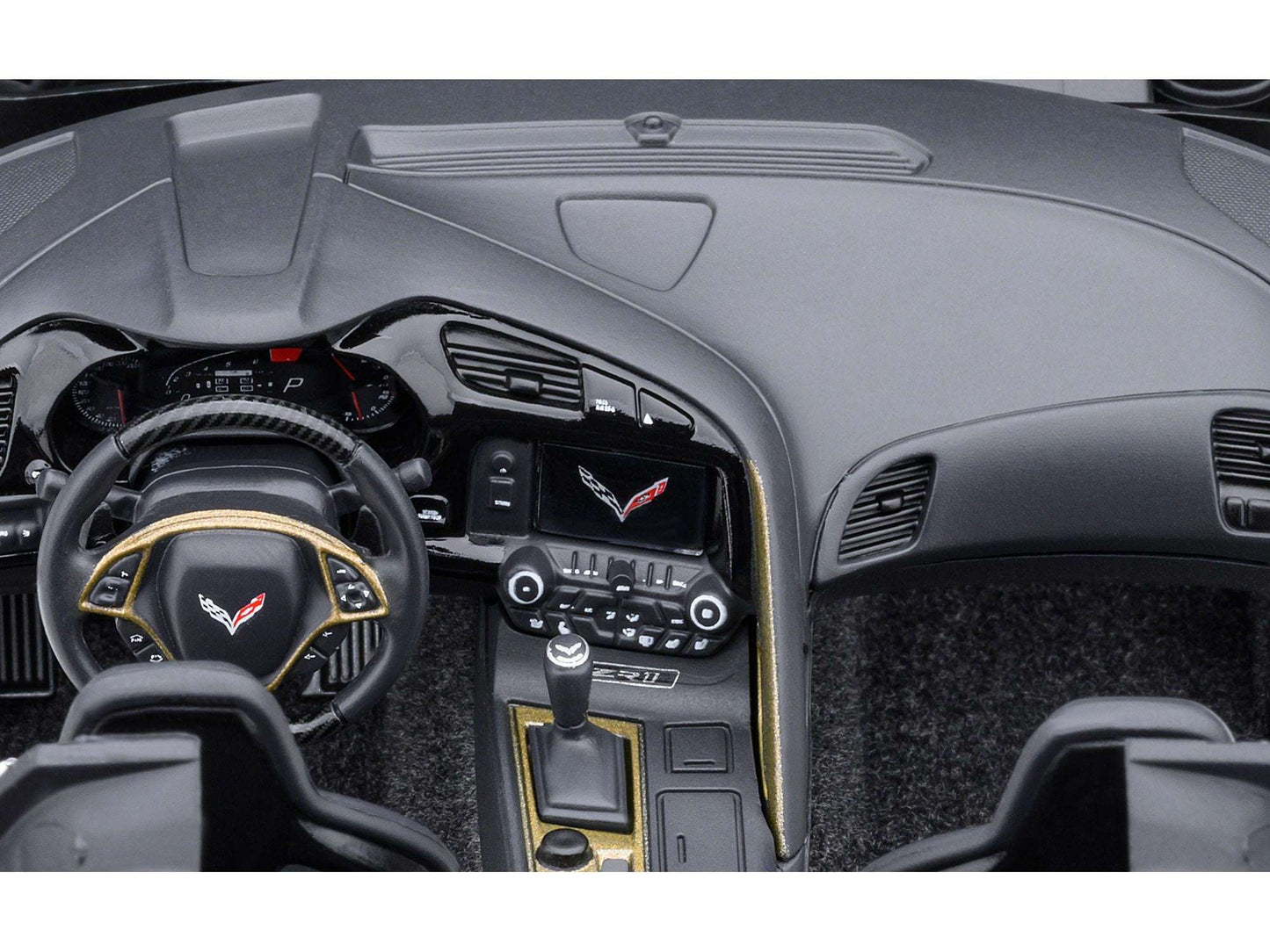 2019 Chevrolet Corvette C7 ZR1 Sebring Orange Tintcoat with Carbon Top 1/18 Model Car by Autoart Miniature Motors Default Title Default Title-