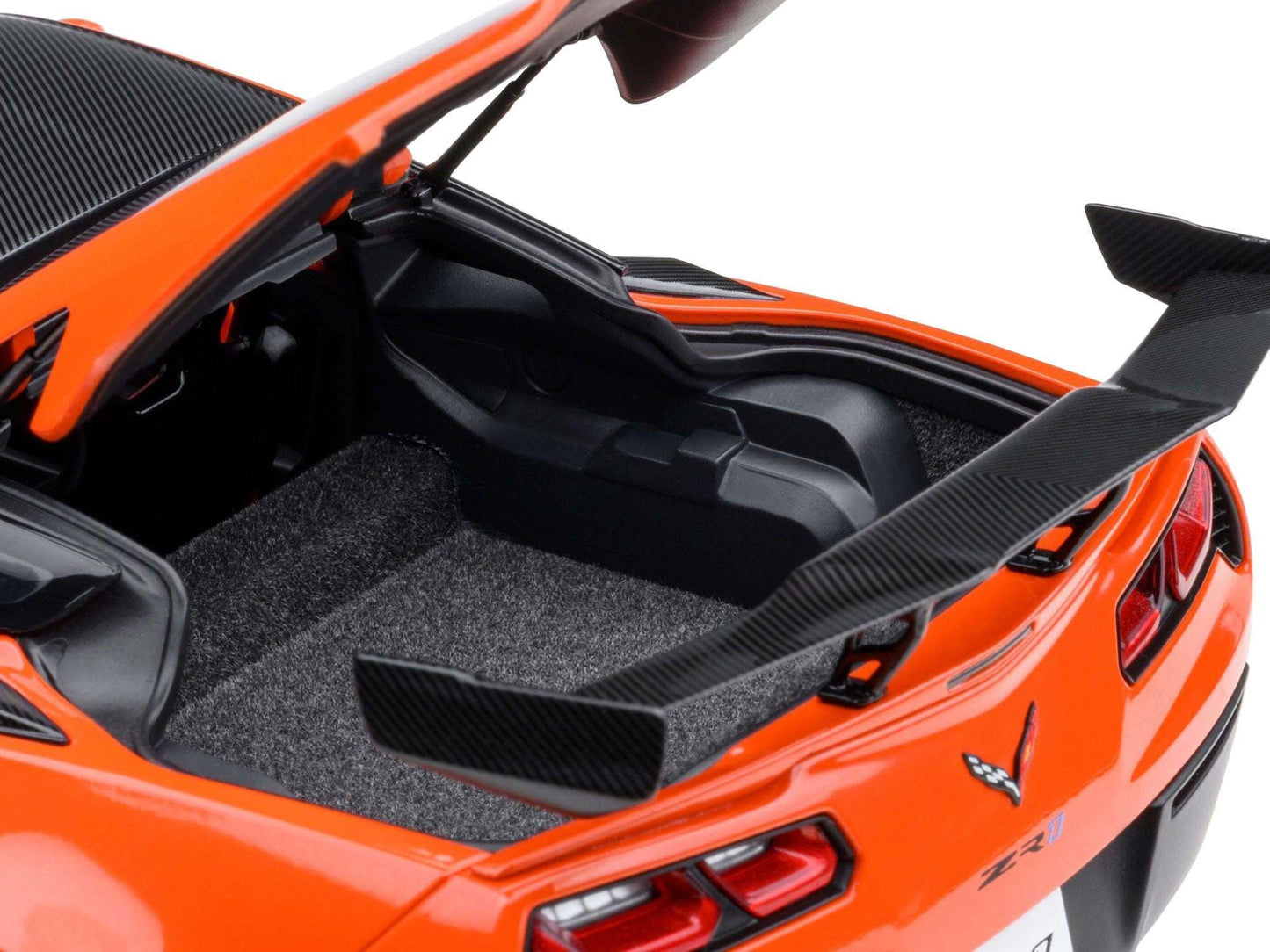 2019 Chevrolet Corvette C7 ZR1 Sebring Orange Tintcoat with Carbon Top 1/18 Model Car by Autoart Miniature Motors Default Title Default Title-