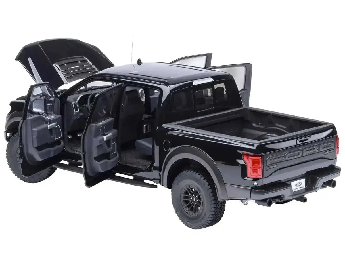 2019 Ford F-150 Raptor Pickup Truck Agate Black 1/18 Model Car by Autoart Cartsfy Inc.