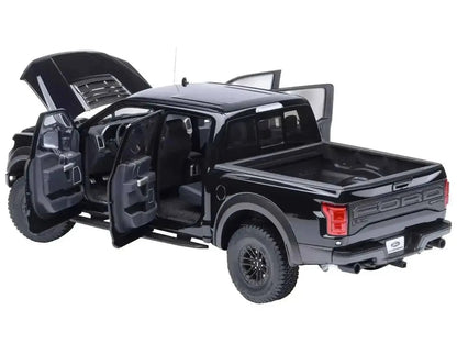 2019 Ford F-150 Raptor Pickup Truck Agate Black 1/18 Model Car by Autoart Cartsfy Inc.
