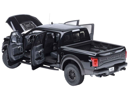 2019 Ford F-150 Raptor Pickup Truck Agate Black 1/18 Model Car by Autoart Miniature Motors Default Title Default Title-