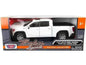 2019 GMC Sierra 1500 SLT Crew Cab 4x4 Pickup Truck with Sunroof White "Timeless Legends" Series 1/24-1/27 Diecast Model Car by Motormax Cartsfy Inc.