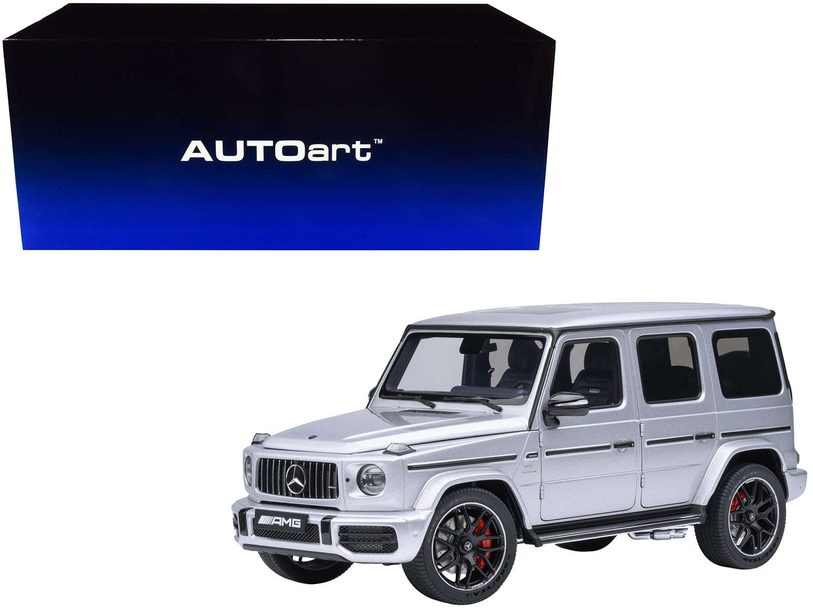 2019 Mercedes-Benz AMG G63 Iridium Silver Metallic 1/18 Model Car by Autoart Cartsfy Inc.