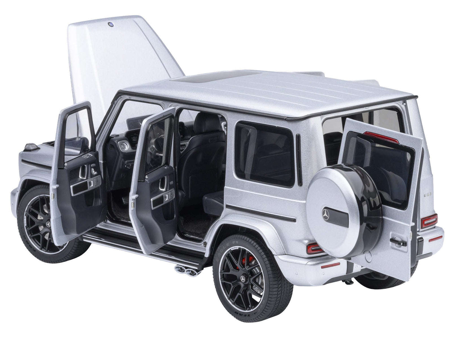 2019 Mercedes-Benz AMG G63 Iridium Silver Metallic 1/18 Model Car by Autoart Cartsfy Inc.