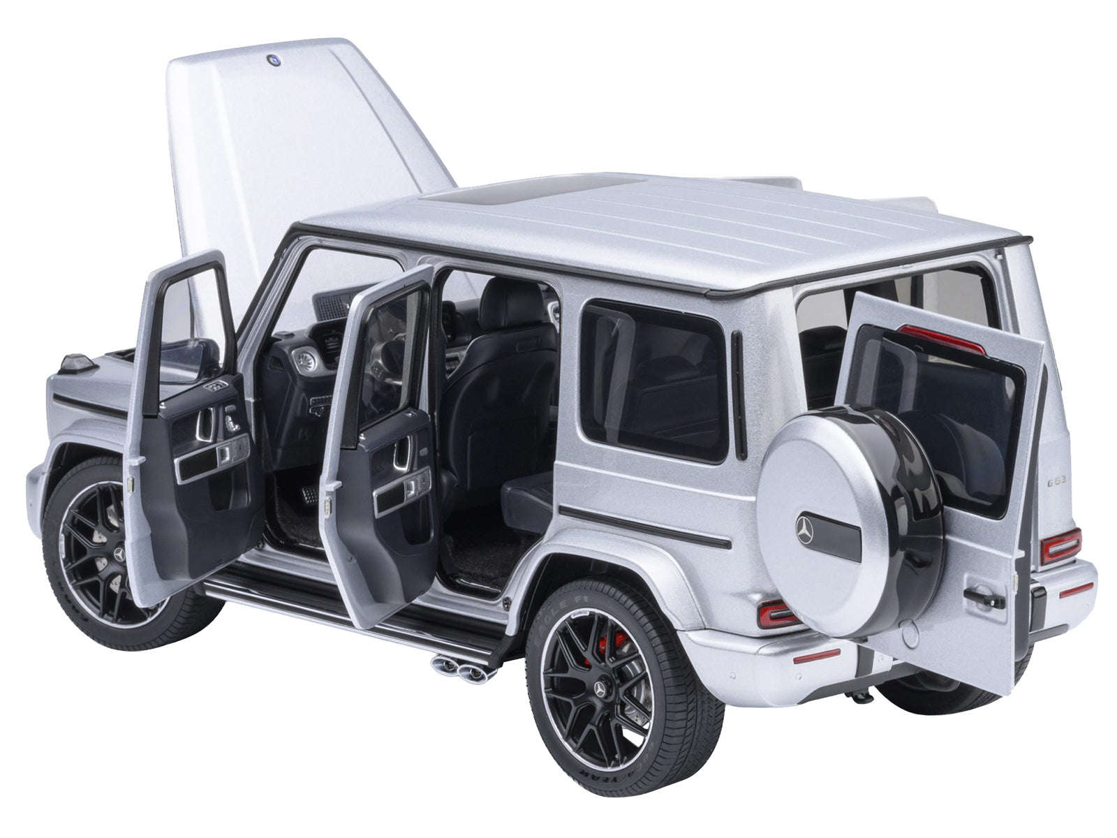 2019 Mercedes-Benz AMG G63 Iridium Silver Metallic 1/18 Model Car by Autoart Cartsfy Inc.