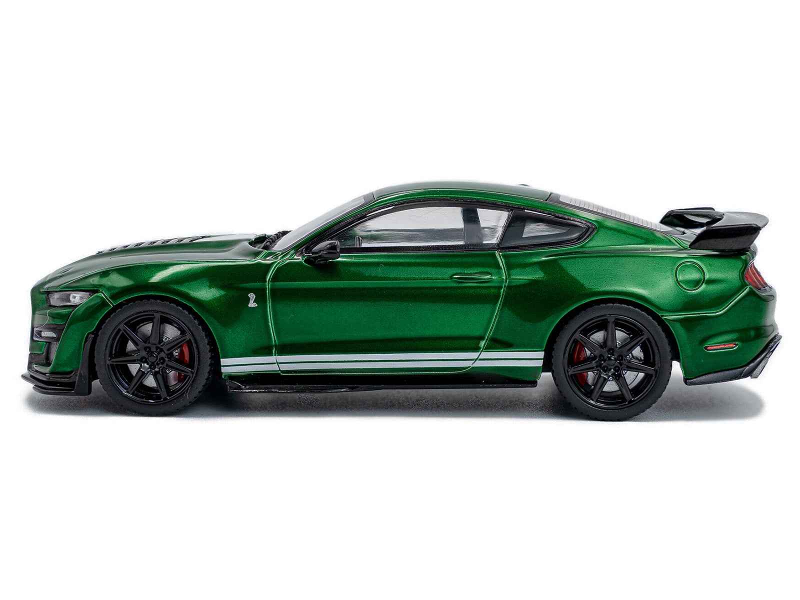 2020 Ford Mustang Shelby GT500 Fast Track Eruption Green Metallic with White Stripes 1/43 Diecast Model Car by Solido Miniature Motors Default Title Default Title-