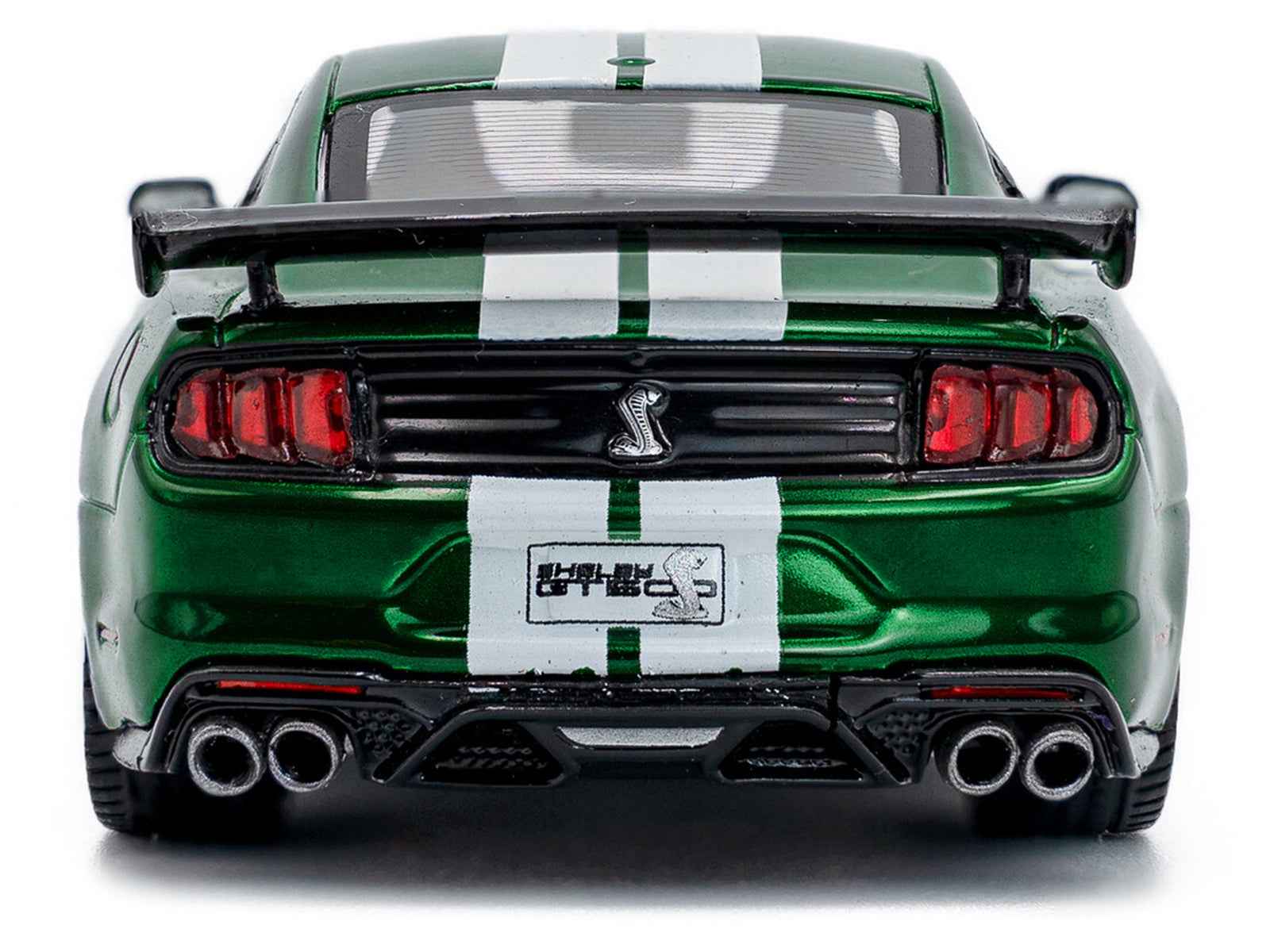 2020 Ford Mustang Shelby GT500 Fast Track Eruption Green Metallic with White Stripes 1/43 Diecast Model Car by Solido Miniature Motors Default Title Default Title-