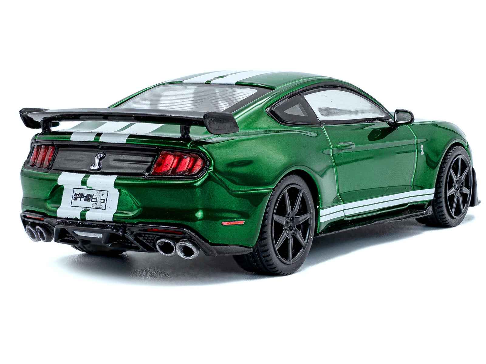 2020 Ford Mustang Shelby GT500 Fast Track Eruption Green Metallic with White Stripes 1/43 Diecast Model Car by Solido Miniature Motors Default Title Default Title-
