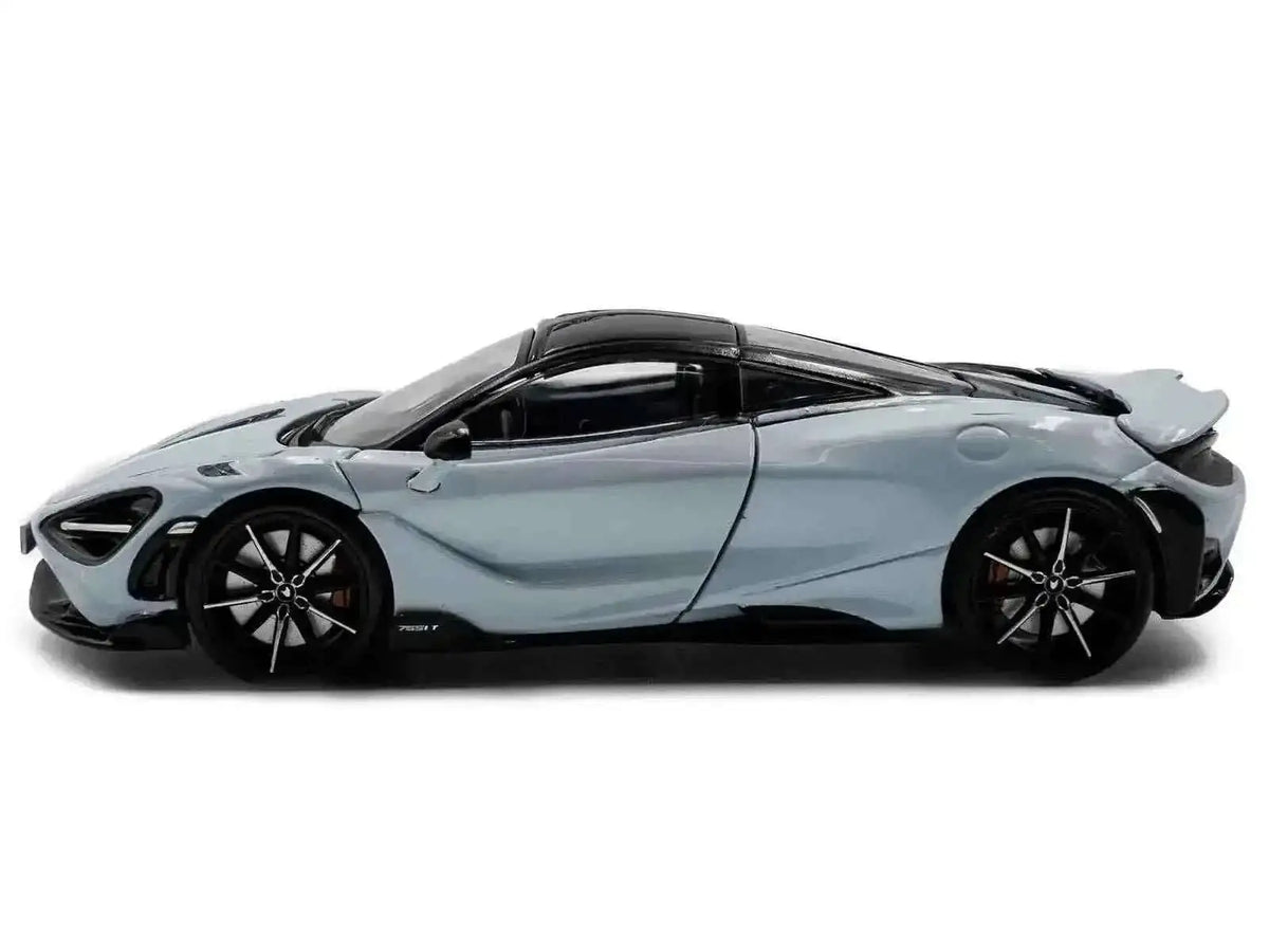 2020 McLaren 765LT Ceramic Gray with Black Top 1/43 Diecast Model Car by Solido Cartsfy Inc.