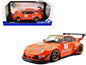 2020 RWB Bodykit #7 "Jagermeister" Orange with Graphics 1/18 Diecast Model Car by Solido Cartsfy Inc.