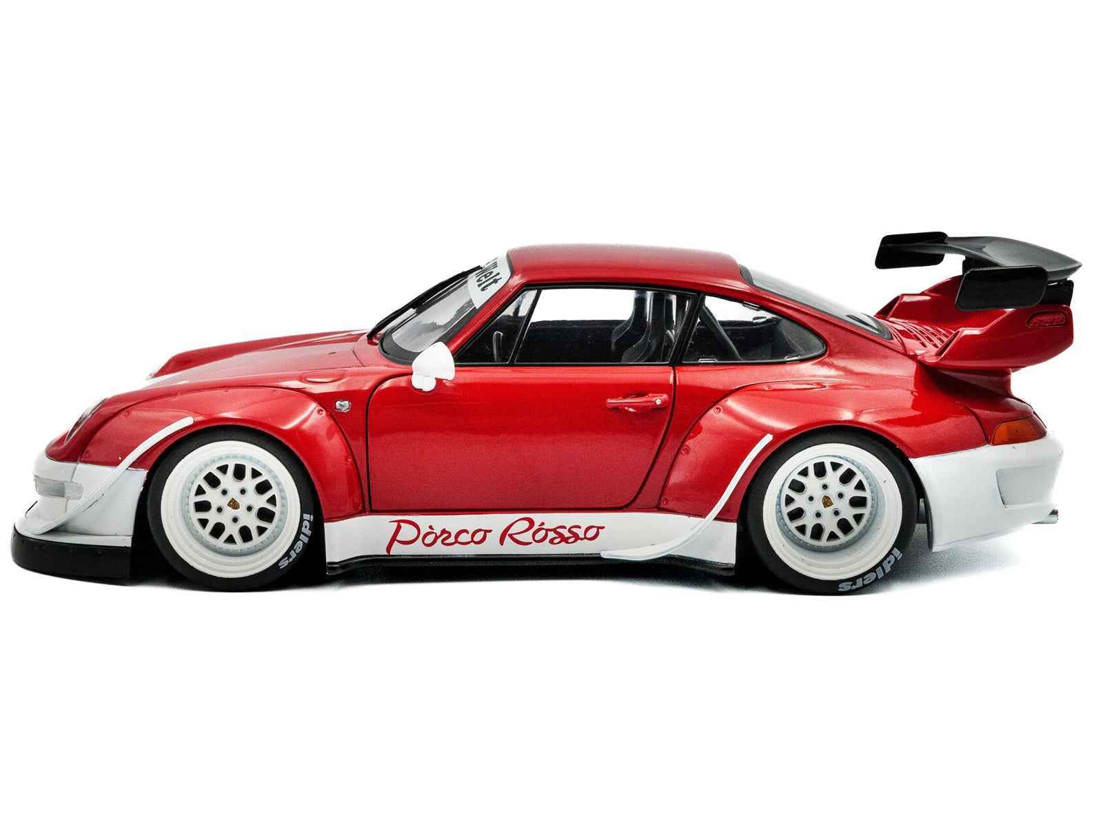 2020 RWB Bodykit "Porco Rosso" Red and White 1/18 Diecast Model Car by Solido Miniature Motors Default Title Default Title-