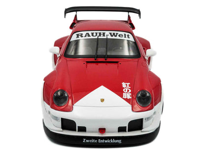 2020 RWB Bodykit "Porco Rosso" Red and White 1/18 Diecast Model Car by Solido Miniature Motors Default Title Default Title-