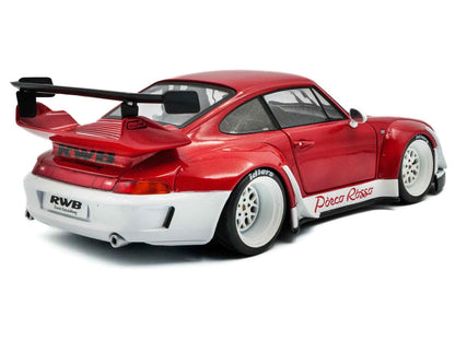 2020 RWB Bodykit "Porco Rosso" Red and White 1/18 Diecast Model Car by Solido Miniature Motors Default Title Default Title-