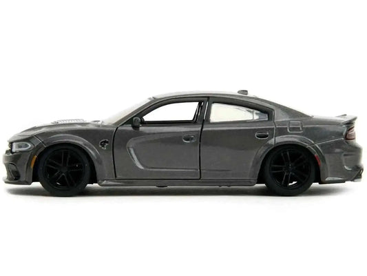 2021 Dodge Charger SRT Hellcat Gray Metallic Diecast Model Car by Jada