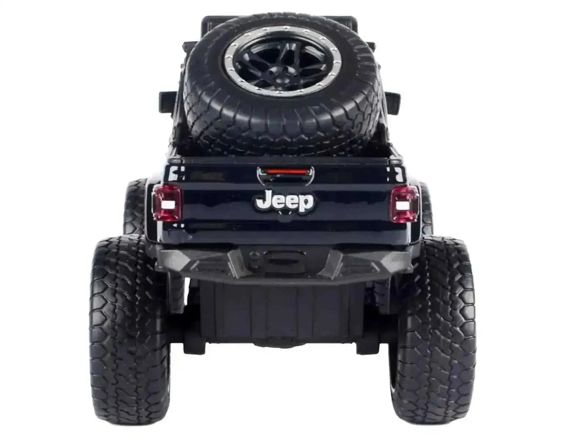 2021 Jeep Gladiator Rubicon Off-Road Pickup Truck Black with Matt Black Top "Off Road" Series 1/27 Diecast Model Car by Motormax Cartsfy Inc.