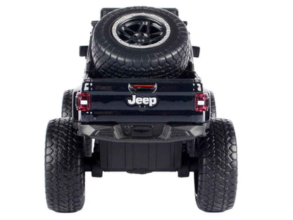 2021 Jeep Gladiator Rubicon Off-Road Pickup Truck Black with Matt Black Top "Off Road" Series 1/27 Diecast Model Car by Motormax Cartsfy Inc.