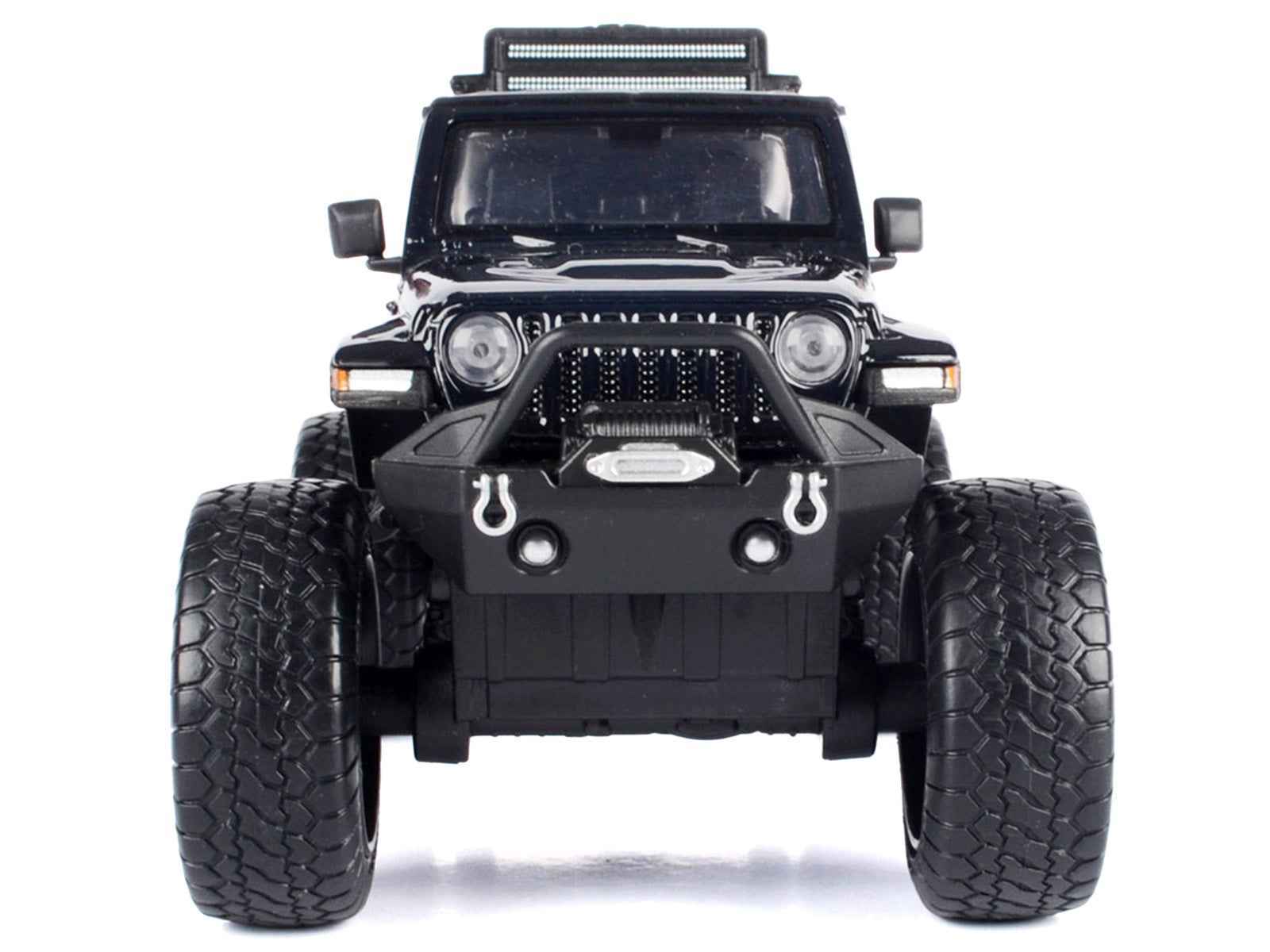 2021 Jeep Gladiator Rubicon Off-Road Pickup Truck Black with Matt Black Top "Off Road" Series 1/27 Diecast Model Car by Motormax Cartsfy Inc.