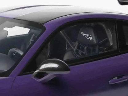 2021 Porsche 911 (991.2) GT2 RS Ultraviolet Metallic with Carbon Stripes 1/18 Model Car by GT Spirit Cartsfy Inc.
