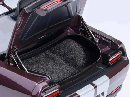 2022 Dodge Challenger SRT Jailbreak Hellraisin Purple with White Stripes 1/18 Model Car by Autoart Cartsfy Inc.