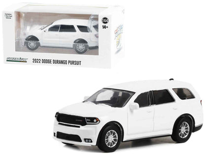 2022 Dodge Durango Pursuit Police Car White "Hot Pursuit" "Hobby Exclusive" Series 1/64 Diecast Model Car by Greenlight Cartsfy Inc.